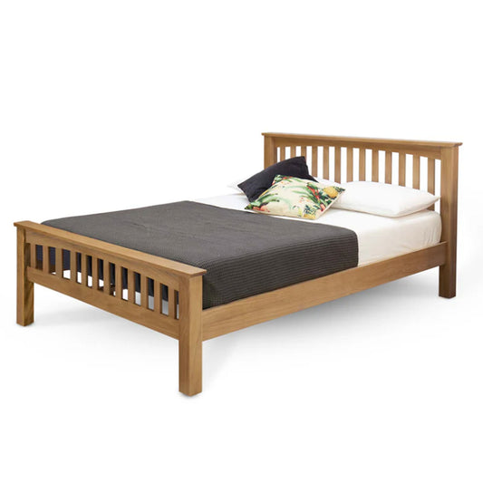 Brantham Bed Frame - 4ft6 Double - Natural Oak