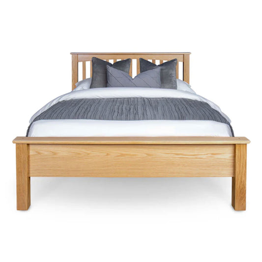 Brantham Bed Frame - Low Foot End - 6ft Super King - Natural Oak