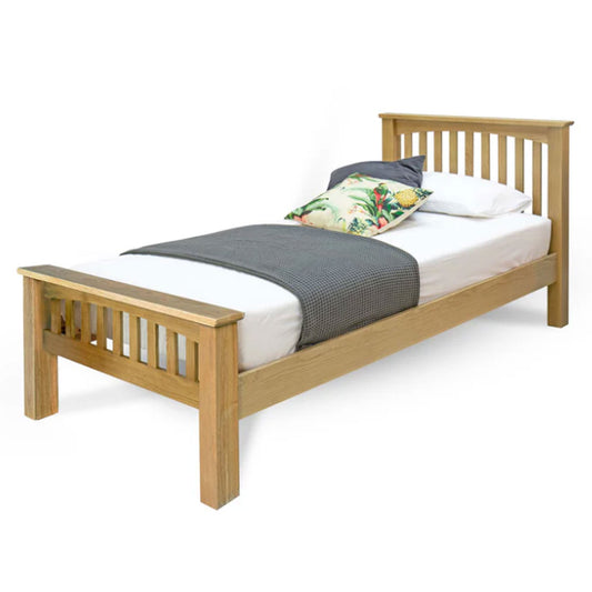 Brantham Bed Frame - 3ft Single - Natural Oak