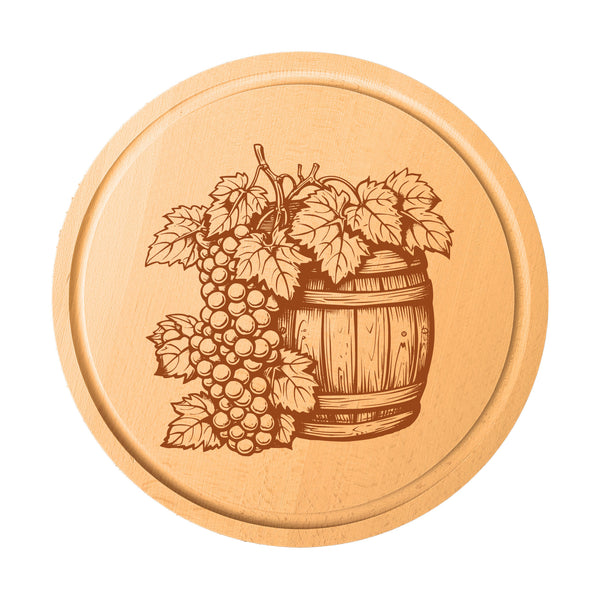 Round Beech Cutting Board (Barrel)
