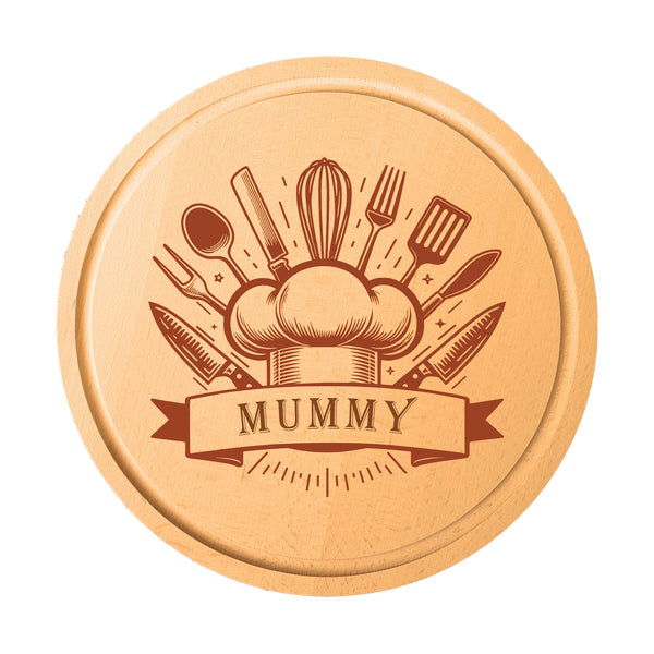 Round Beech Cutting Board (Mummy)