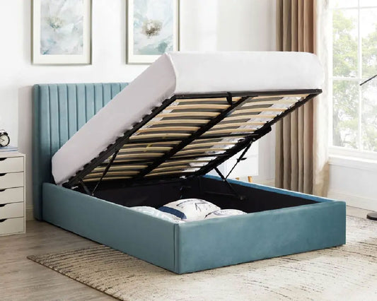 SKY OTTOMAN LUXURY VELVET