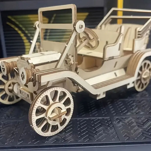 Wood Puzzle - Vintage Car