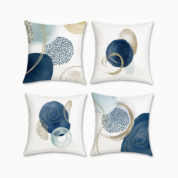 Abstract Boho Throw Cushion - set of 4